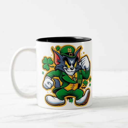 Zakelijke promotie Gepersonaliseerde Logo Two-Tone Tweekleurige Koffiemok (Links)