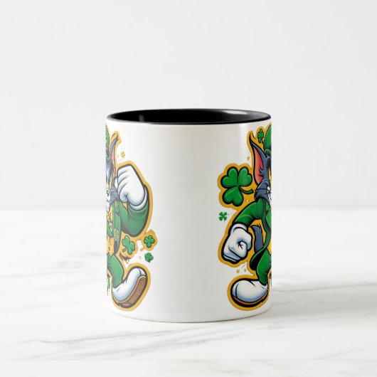 Zakelijke promotie Gepersonaliseerde Logo Two-Tone Tweekleurige Koffiemok (Center)