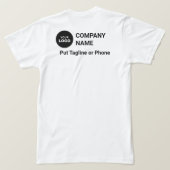 Zakelijke promotie Logo gepersonaliseerd T-shirt (Design achterkant)