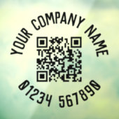 Zakelijke promotie met QR-code Raamsticker (Vel 3)