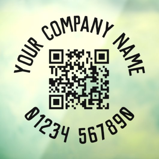 Zakelijke Promotie Met QR Code Raamsticker (Vel 3)