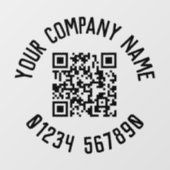 Zakelijke promotie met QR-code Raamsticker (Vel)