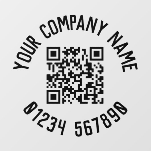 Zakelijke Promotie Met QR Code Raamsticker (Vel)