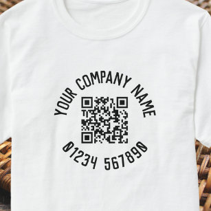 Zakelijke promotie met QR-code T-shirt