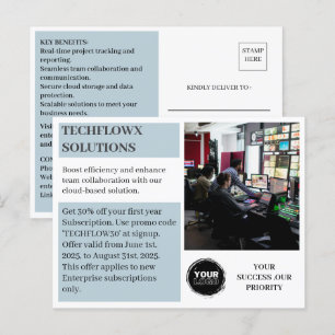 Zakelijke promotie of korting briefkaart