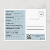 Zakelijke Promotie- of Kortingactiviteiten Briefkaart (Achterkant)