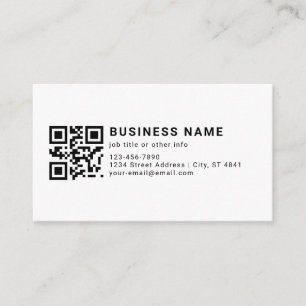 Zakelijke promotie QR-code Advieskaart