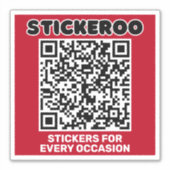Zakelijke Promotie QR Code Car Decal Sticker (Voorkant)