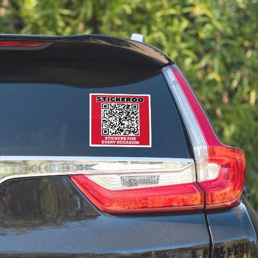 Zakelijke Promotie QR Code Car Decal Sticker (Auto Zijkant)