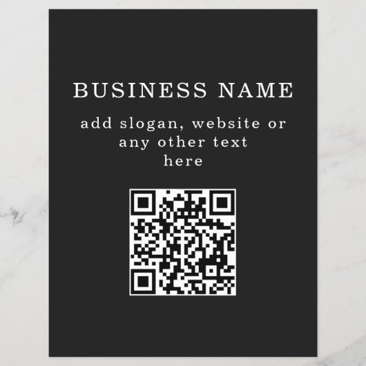 Zakelijke promotie QR-code Flyer (Voorkant)
