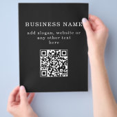 Zakelijke promotie QR-code Flyer (Hand)