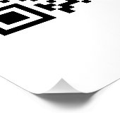 Zakelijke Promotie QR Code Perfect Poster (Hoek)