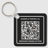 Zakelijke Promotie QR Code Sleutelhanger (Voorkant)