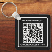 Zakelijke Promotie QR Code Sleutelhanger (Voorkant)
