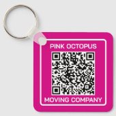 Zakelijke Promotie QR Code Sleutelhanger (Voorkant)