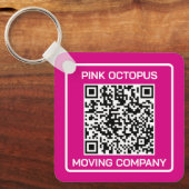 Zakelijke Promotie QR Code Sleutelhanger (Voorkant)