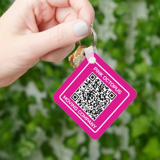 Zakelijke Promotie QR Code Sleutelhanger (Hand)