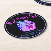 Zakelijke promotie ronde kartonnen onderzetter (Gebogen)