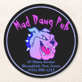 Zakelijke promotie ronde kartonnen onderzetter (Voorkant)