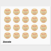 Zakelijke promotie ronde sticker (Vel)