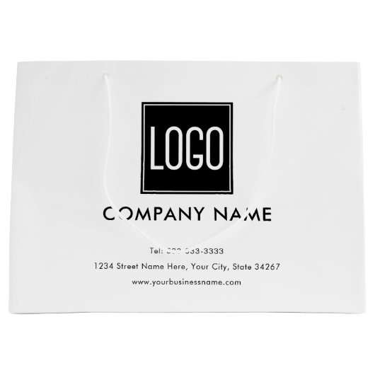 Zakelijke promotie | Uw Logo Groot Cadeauzakje (Voorkant)