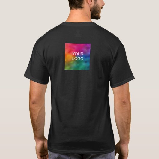 Zakelijke promotie Uw Logo hier Personeel T-shirt (Achterkant)
