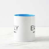 Zakelijke promotie Voeg Jouw naam toe Twee Tone Bl Mok (Midden)