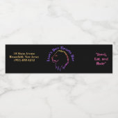 Zakelijke promotie waterfles etiket (Enkel label)