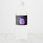 Zakelijke promotie waterfles etiket (Voorkant)