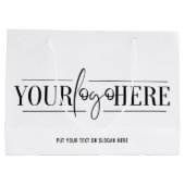 Zakelijke promotieminimalist voor aangepaste Logo Groot Cadeauzakje (Achterkant)