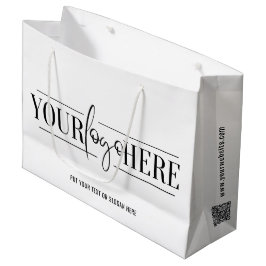 Zakelijke promotieminimalist voor aangepaste Logo Groot Cadeauzakje