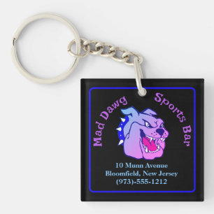 Zakelijke promotieplein sleutelhanger