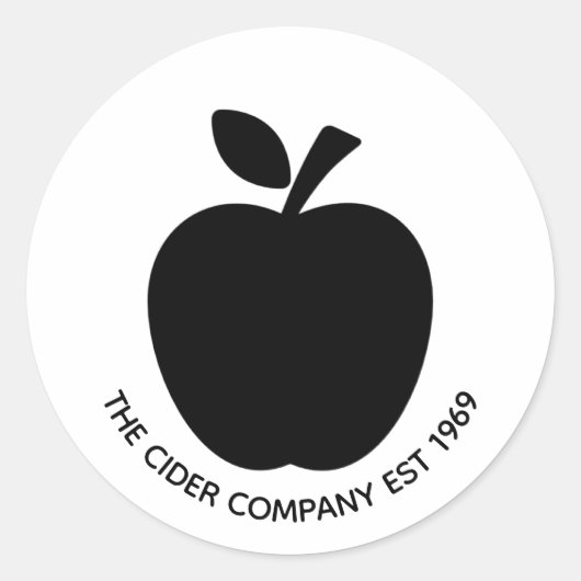 Zakelijke promotietekers - de cider Company Ronde Sticker (Voorkant)