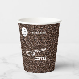 Zakelijke promotionele logo & naam papieren bekers