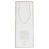 Zakelijke promotionele moderne, elegante wijnbouwt wijn cadeautas (Achterkant)