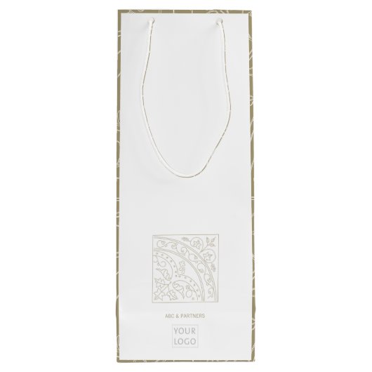 Zakelijke promotionele moderne, elegante wijnbouwt wijn cadeautas (Achterkant)