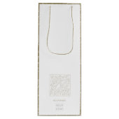 Zakelijke promotionele moderne, elegante wijnbouwt wijn cadeautas (Voorkant)