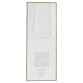 Zakelijke promotionele moderne, elegante wijnbouwt wijn cadeautas