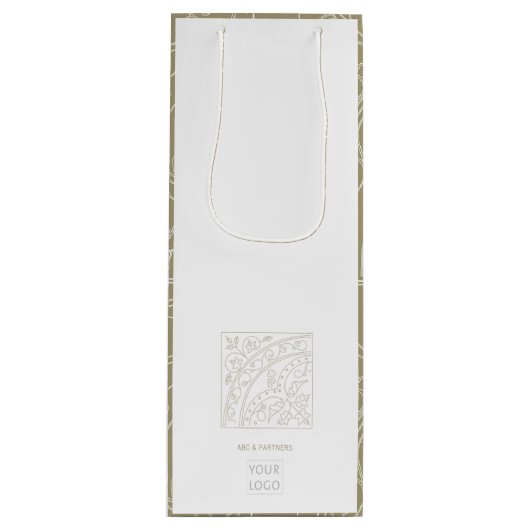 Zakelijke promotionele moderne, elegante wijnbouwt wijn cadeautas (Voorkant)