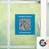 Zakelijke Promotionele QR-code Ruitfolie Sjabloon Raamsticker (Huis)