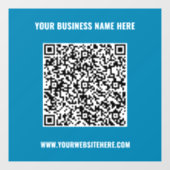 Zakelijke Promotionele QR-code Ruitfolie Sjabloon Raamsticker (Vel)