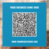 Zakelijke promotionele QR-code vensterstickersjabl Raamsticker (Vel 2)