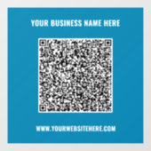 Zakelijke promotionele QR-code vensterstickersjabl Raamsticker (Vel)