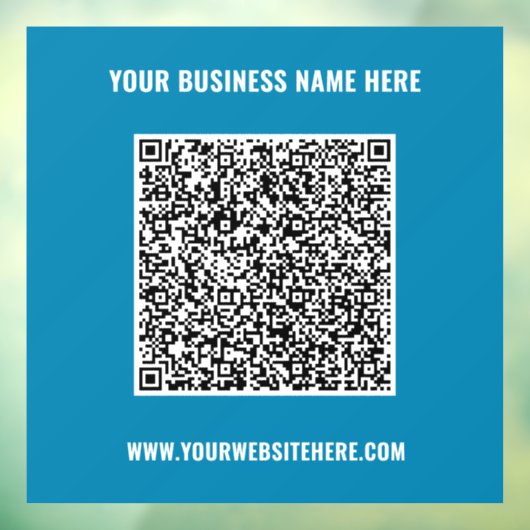 Zakelijke promotionele QR-code vensterstickersjabl Raamsticker (Vel 3)