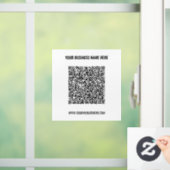 Zakelijke promotionele QR-code vensterstickersjabl Raamsticker (Huis)