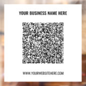 Zakelijke promotionele QR-code vensterstickersjabl Raamsticker (Vel 2)