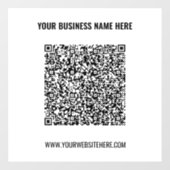 Zakelijke promotionele QR-code vensterstickersjabl Raamsticker (Vel)