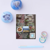 Zakelijke QR-code donkere foto-advertenties op maa Flyer (Enkel)