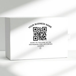 Zakelijke QR-code en aangepaste tekst ronde Sticke Rubberstempel