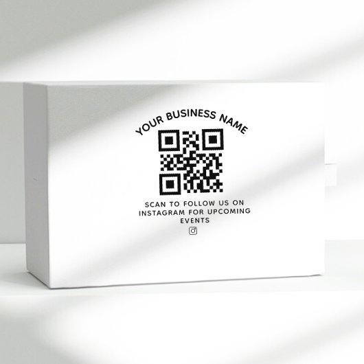 Zakelijke QR-code en aangepaste tekst ronde Sticke Rubberstempel